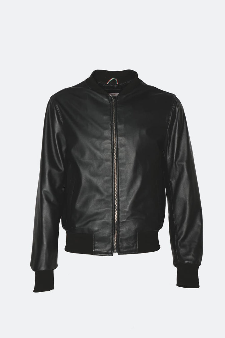 Riccardo - Leather Bomber Jacket