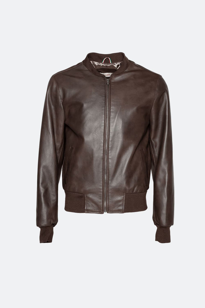 Riccardo - Leather Bomber Jacket