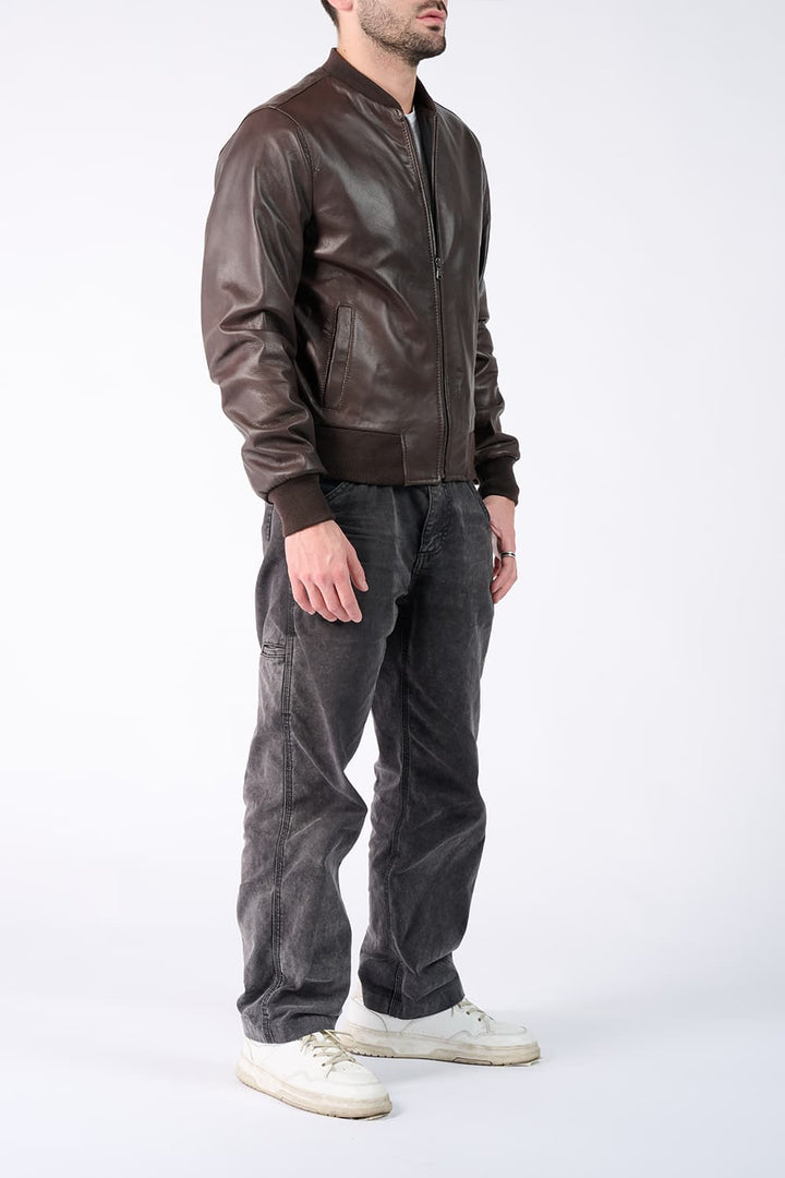 Riccardo - Leather Bomber Jacket